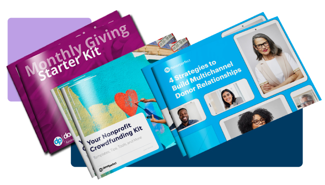 three fundraising ebooks by DonorPerfect that can help nonprofits crush their goals