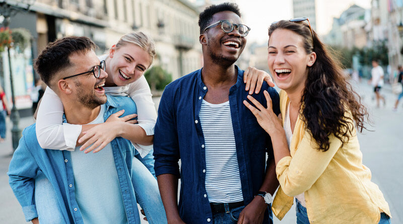 friends having fun