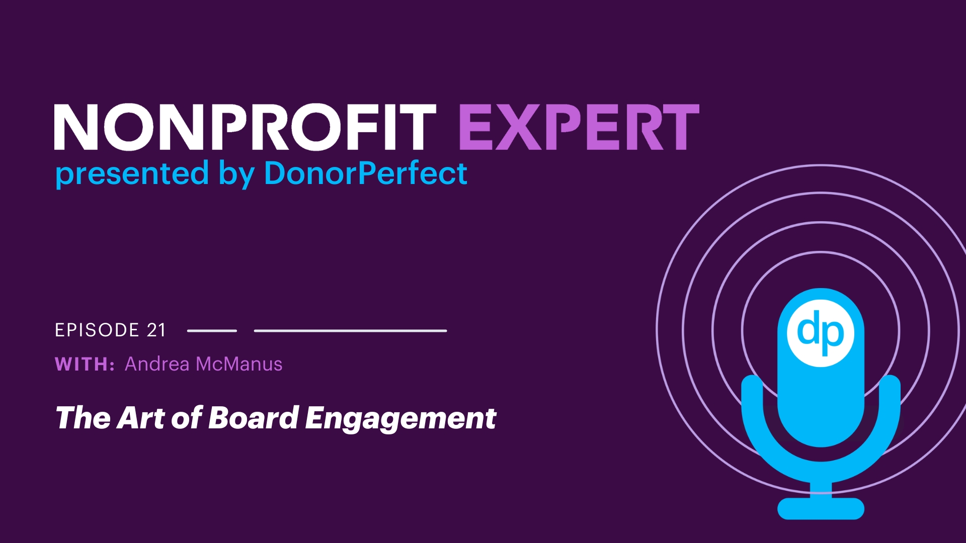 Nonprofit Expert Episode 26 – The Art of Board Engagement