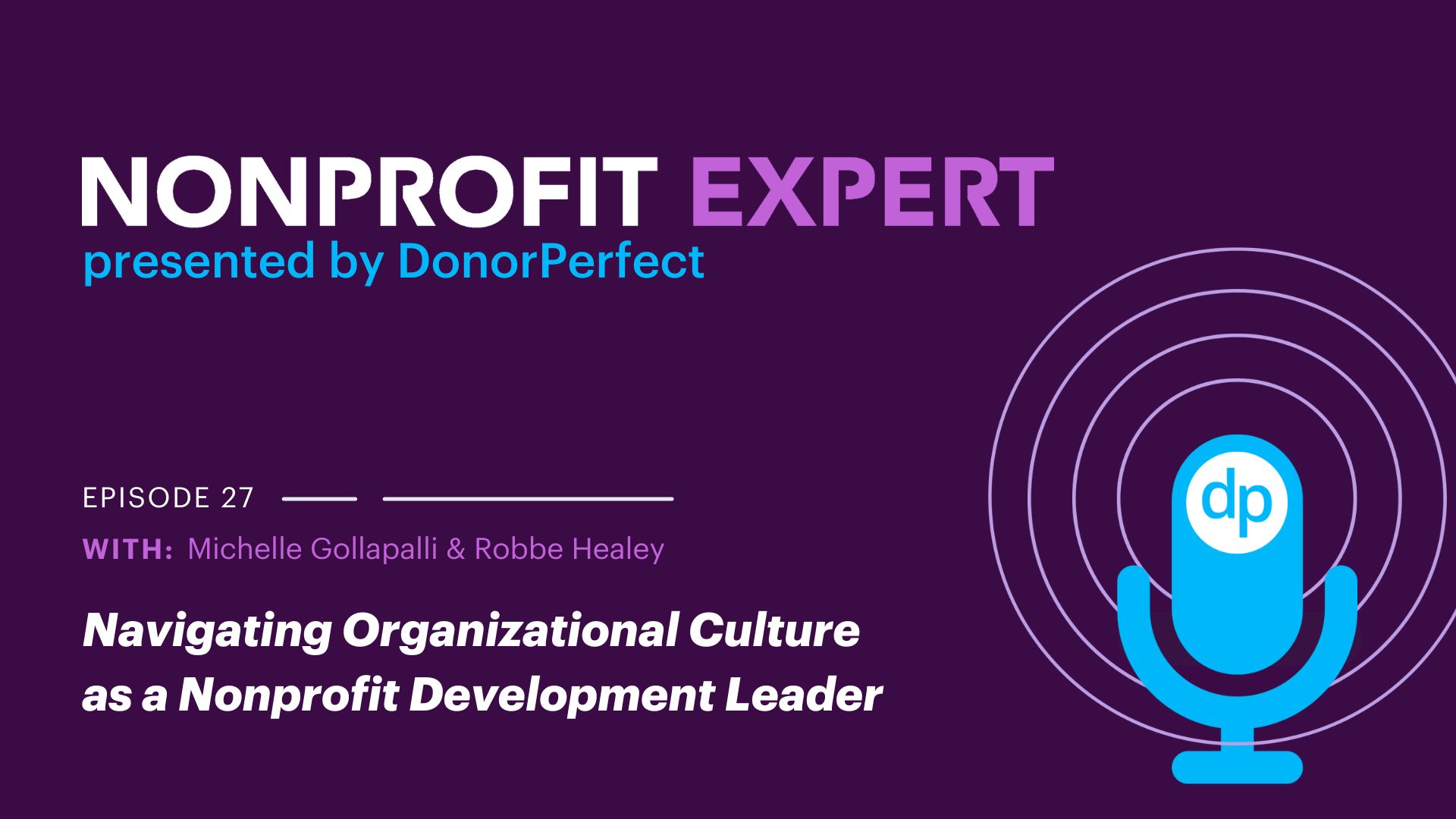 Nonprofit Expert Episode 27 – Navigating Organizational Culture as a Nonprofit Development Leader