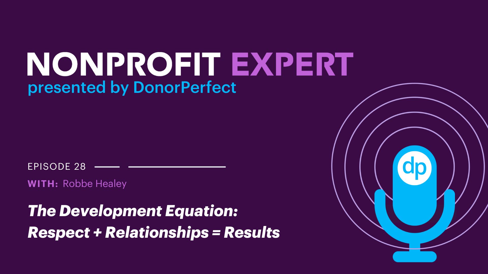 Nonprofit Expert Episode 28 – The Development Equation: Respect + Relationships = Results