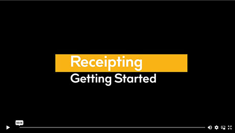 HOW TO: Get Started with Receipting video thumbnail