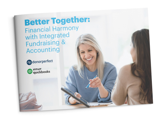 Better together QuickBooks and DonorPerfect Ebook Mockup