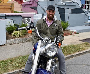 Brandan-Thomas Determined pastor raises $90,000 for homelessness on cross-country motorcycle ride