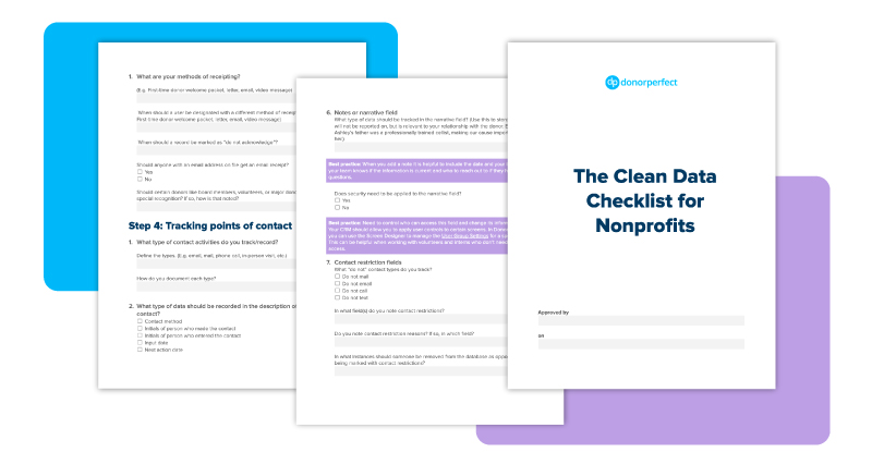 Clean Data Checklist for nonprofits