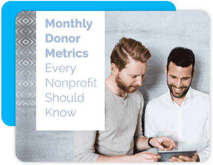 Data driven fundraising guides, gif showing the cover of 3 DonorPerfect ebooks