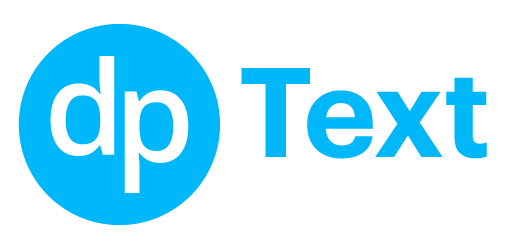 The logo of DP Text.