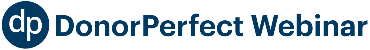 DonorPerfect Webinar logo