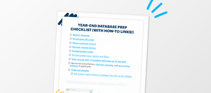 Year-End Database Prep Checklist Handout image ad