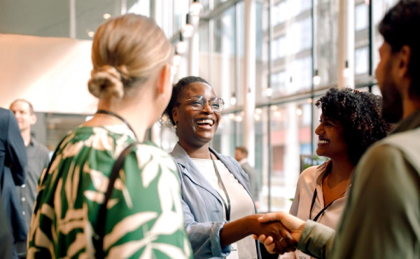 Group of people at a business conference