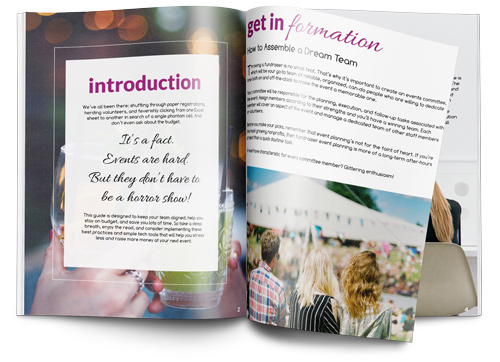 DonorPerfect Resource: Events on a budget Ebook Mockup