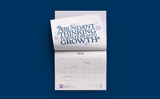 2025 Fundraising Calendar mockup