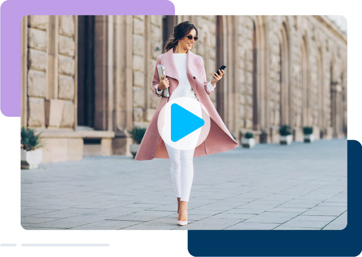 Video thumbnail of a woman elegantly dressed walking down the street.