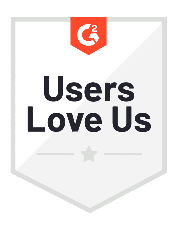 G2 Crowd Users Love Us Badge