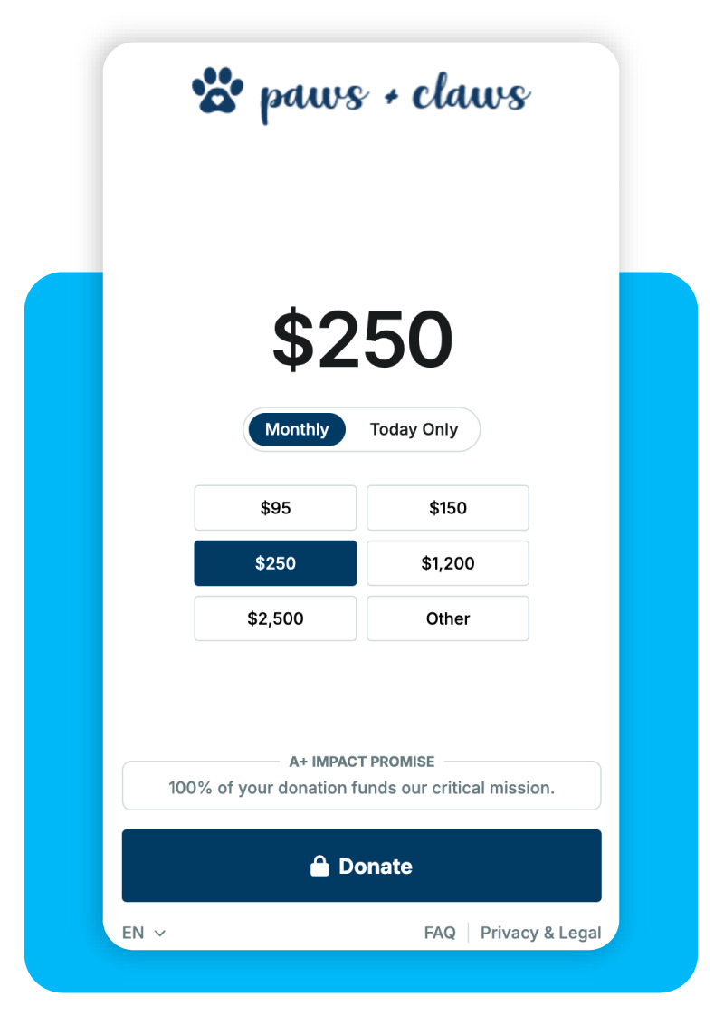 Givecloud form