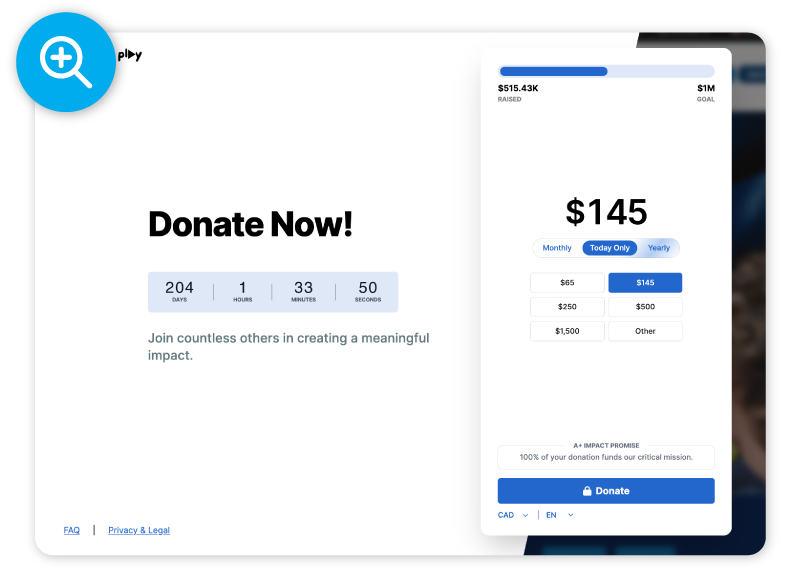 Givecloud donation form