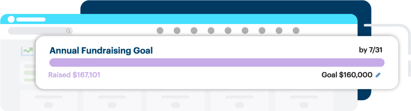 Image of the DonorPerfect Goal Meter
