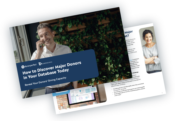 How to Discover Major Donors in Your Database Today image ad