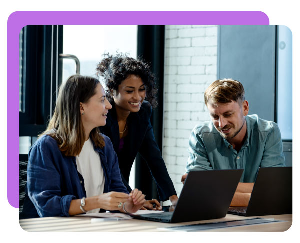 Use Performance Insights To Drive Business Growth. Team of business development is on a data discussion to improve solutions, products, or services during a meeting in a business office.