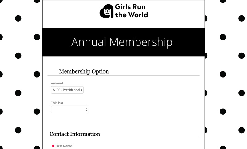 register and renew memberships form