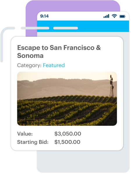 Fundraising Event Management Platform Screenshots