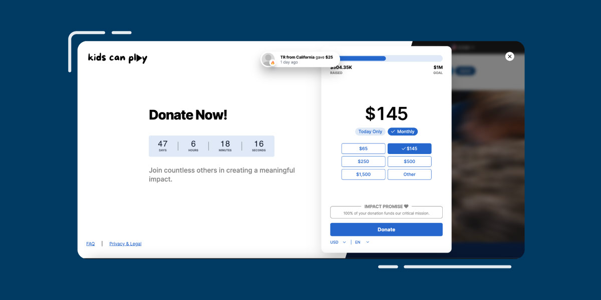 25 places to share donation forms hero