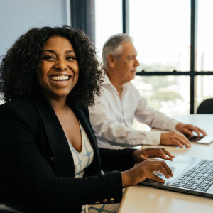 nonprofit employees working to find a new CRM