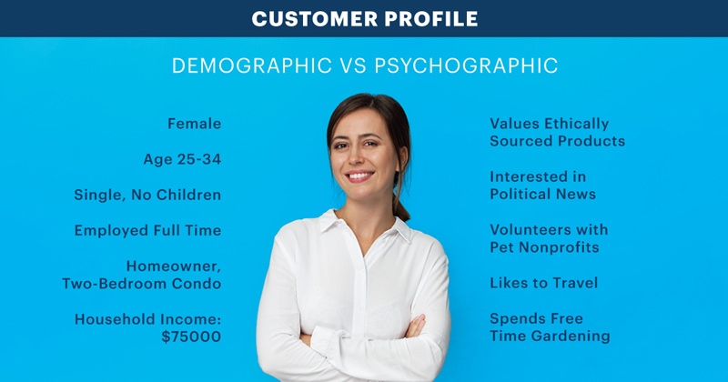 customer profile - demographic vs psychographic
