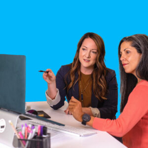 women discussing major gifts