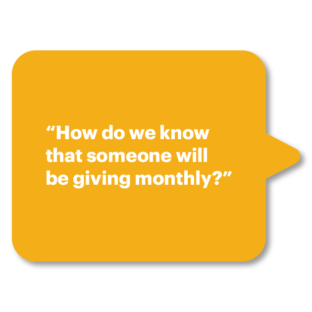 Monthly giving quote