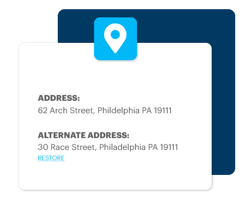 Donor Address and alternate address for mailing