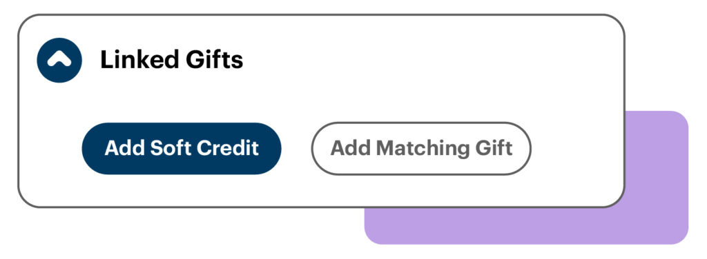 Preview of Soft Credit in Donor Perfect.