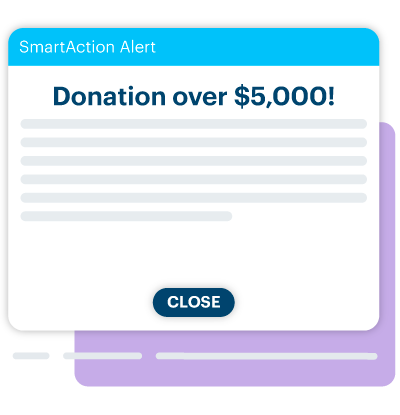 Donation over $5,000 alert