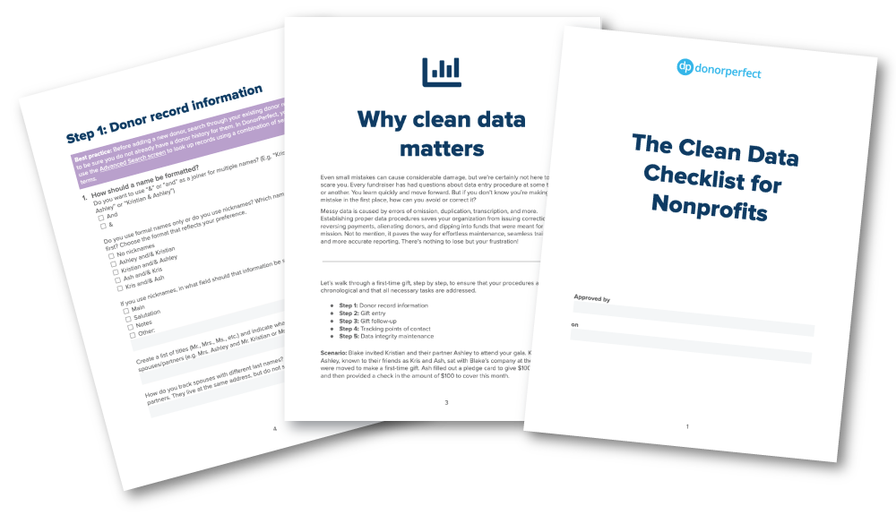 Clean Data Checklist for nonprofits