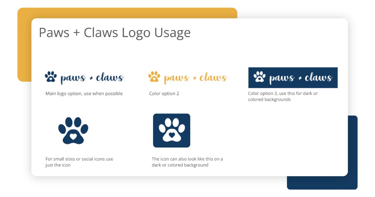 example of logo use guide
