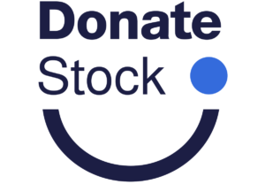 Donate Stock logo - stacked