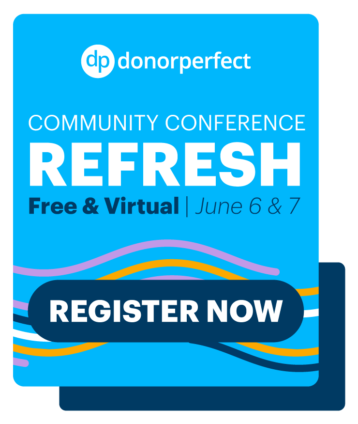 DonorPerfect Community conference, free & virtual, June 6th & 7th,  register now