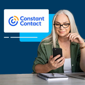 woman reading a communication from her favorite nonprofit