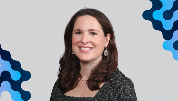 Image of Sarah TeDesco with DPCC 2025 branding