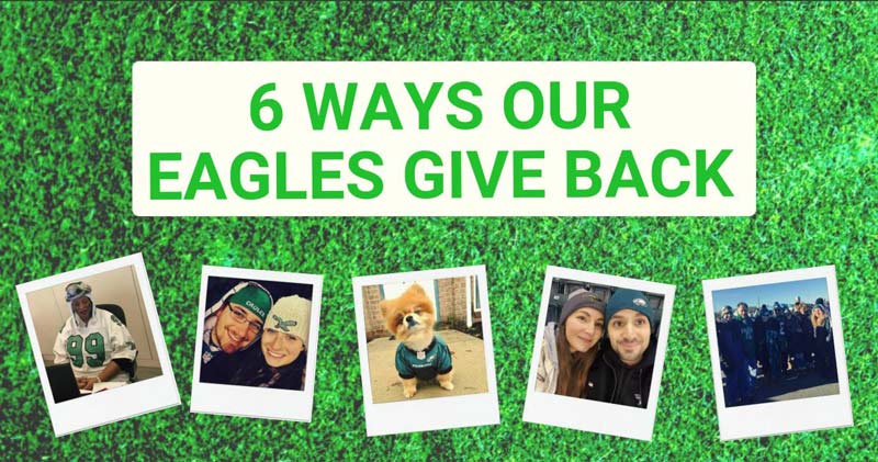 Philadelphia Eagles Charitable Giving Header