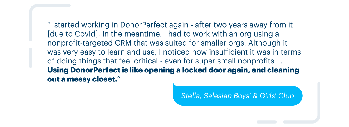 quote about DonorPerfect Fundrais