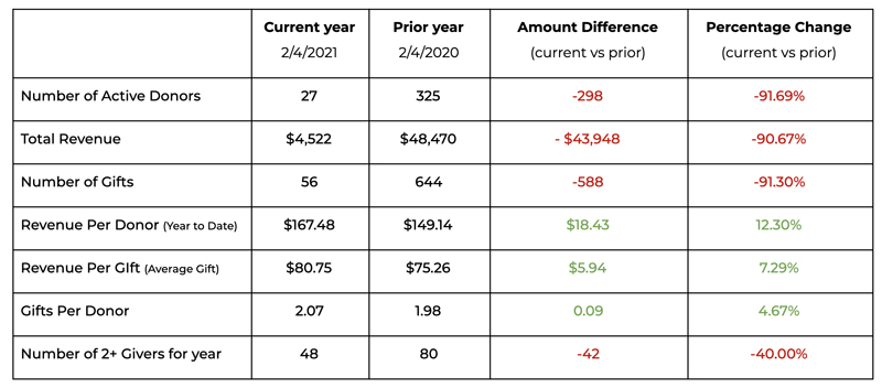 Comprehensive Donor Revenue Analysis report