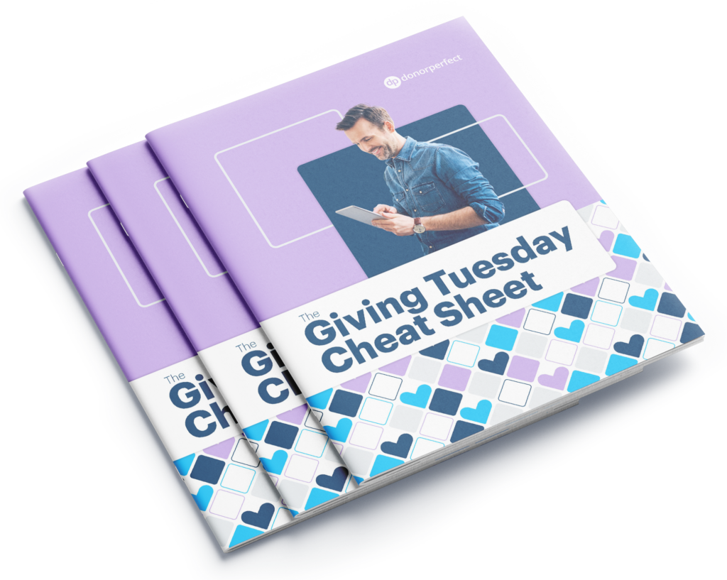 giving tuesday cheatsheet mockup