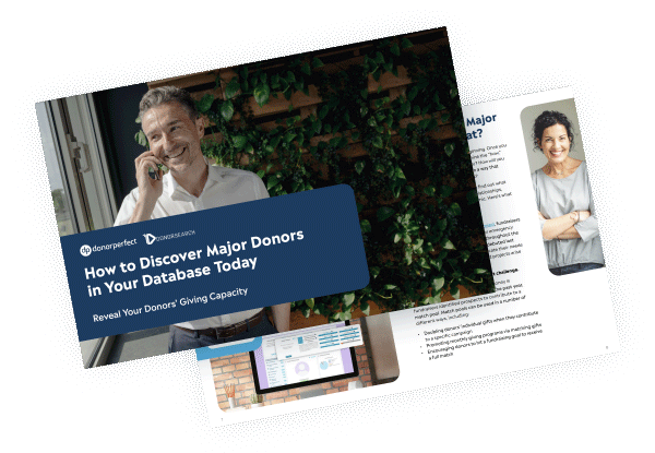 How to Discover Major Donors in Your Database Today Ebook Mockup