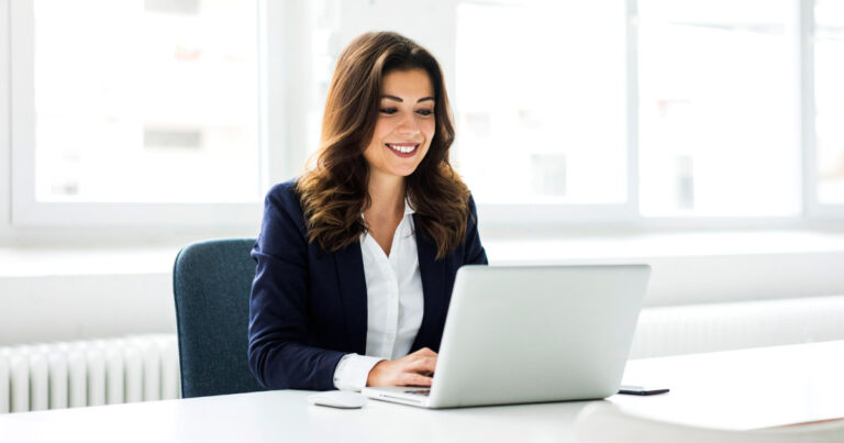 woman working on her digital fundraising plan