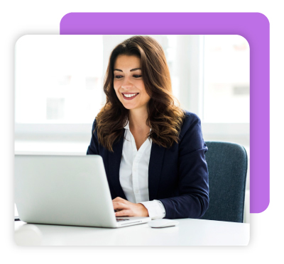 woman on computer