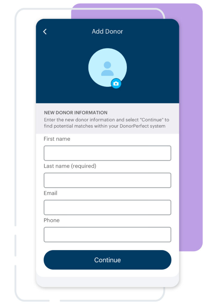 Add Donor Profile in DP Mobile.