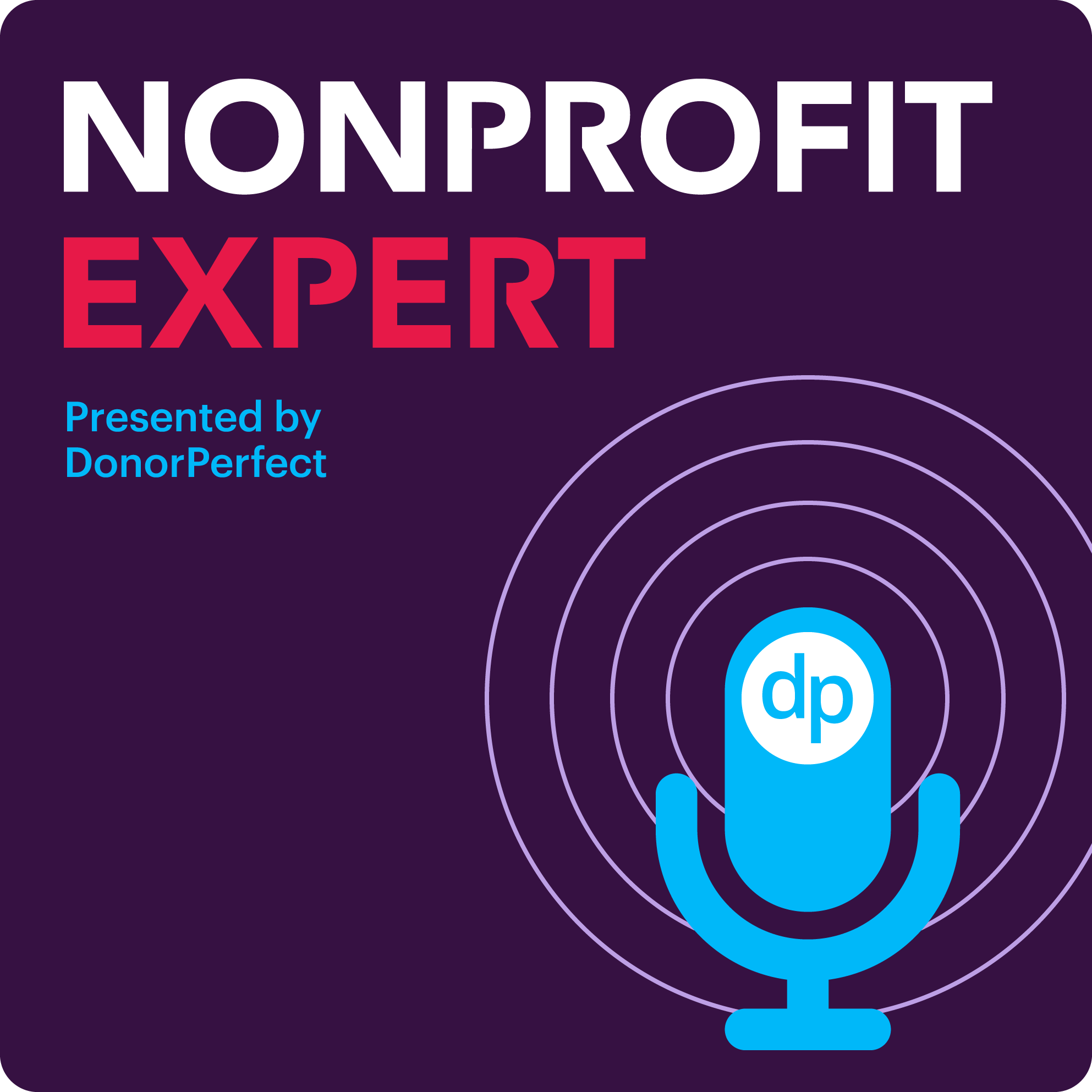 The cover image of DonorPerfect's podcast Nonprofit Expert. 
