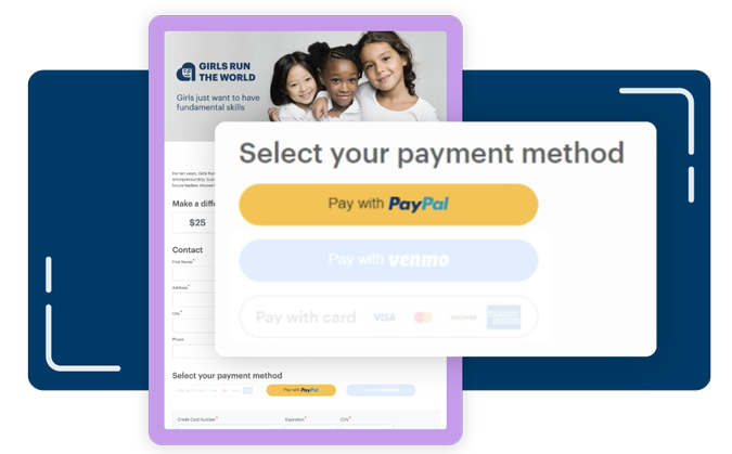 A preview of paying with PayPal.