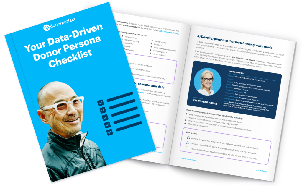 Donor Persona Checklist Mockup